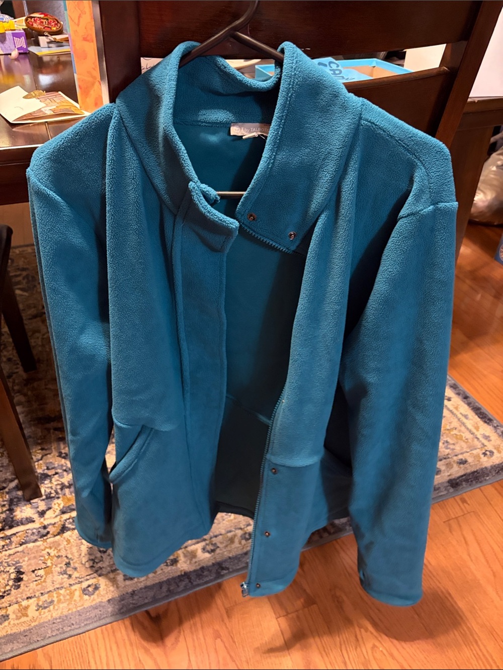 Talbots Teal Fleece Jacket